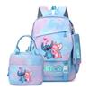 Sac à dos Disney Stitch pour filles d'école primaire Léger Ergonomique Grande Capacité Double Épaule pour Classes 1-6 Bleu
