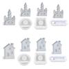 Silicone Molds Castle House Candle Holder Resins Molds DIY Candlesticks Mould