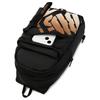 New LiNing Polyester Polyurethane PU Sling Bag Regular Unisex Black Gradient ABDU183-2