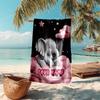 1PC Custom Name Ethereal Elephant Dreamscape Beach Towel Highly Absorbent And Sand-Resistant Towel for Swimming, Pool, Yoga, And Travel Lightweight
