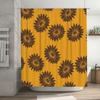 Sunflower Shower Curtain Bath Decor For Home Bathroom Modern Floral Print In Yellow Brown 72 X 84 Inches (183Cm X 213Cm)