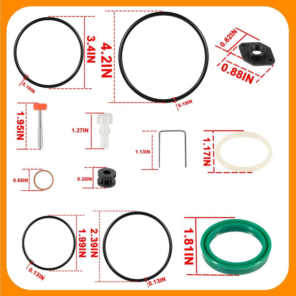 238286 Air Motor Repair Replacement kit 238-286 Pump Repair Kit suitable for Graco 300 5:1 Ratio Fire Ball 300 Oil Pumps