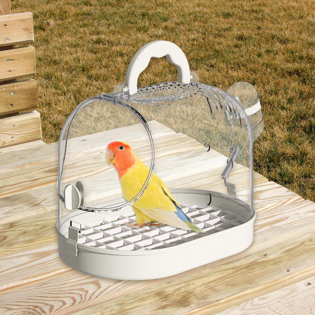 Bird Cage Carrier Easy Carrying Sturdy Parrot Take Out Multiuse for Parrots