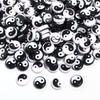 50-100pcs7 11mm Yin Yang Acrylic Beads for Jewelry Making Tai Chi Loose Spacer Beads DIY Bracelet Ncklace Accessories Wholesal