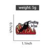 Everything Is Fine Raven Enamel Pins Custom Funny Crow Sarcastic Brooches Lapel Badges Clothes Animal Jewelry Gift for Friends