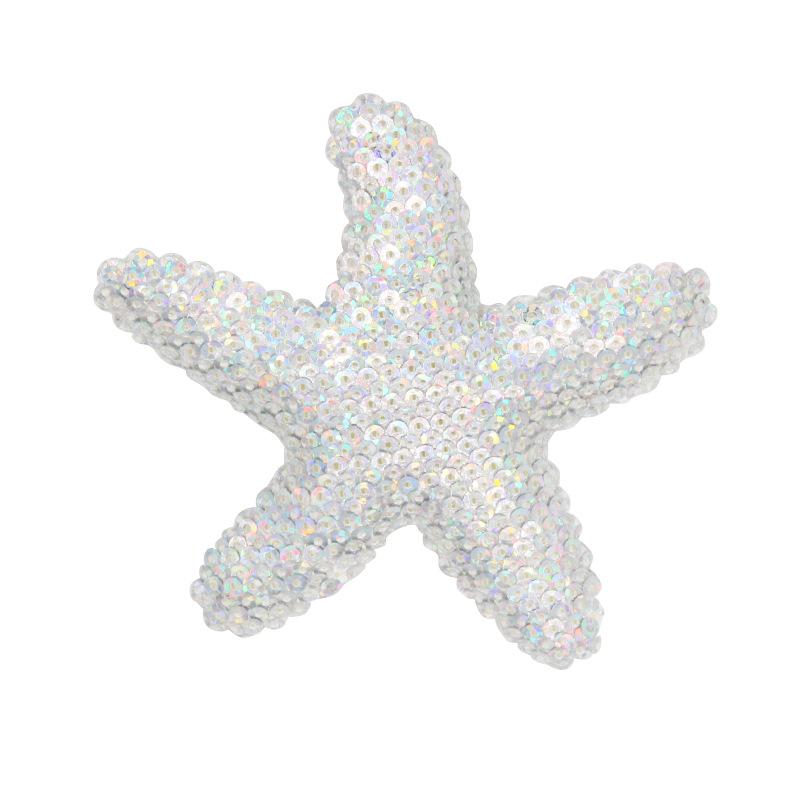 Starfish Hair Clips Pink Sequins Hair Pins Sea Star Alligator Hair Clips Barrettes Glitter Sea Shell Beach Hair Accessories