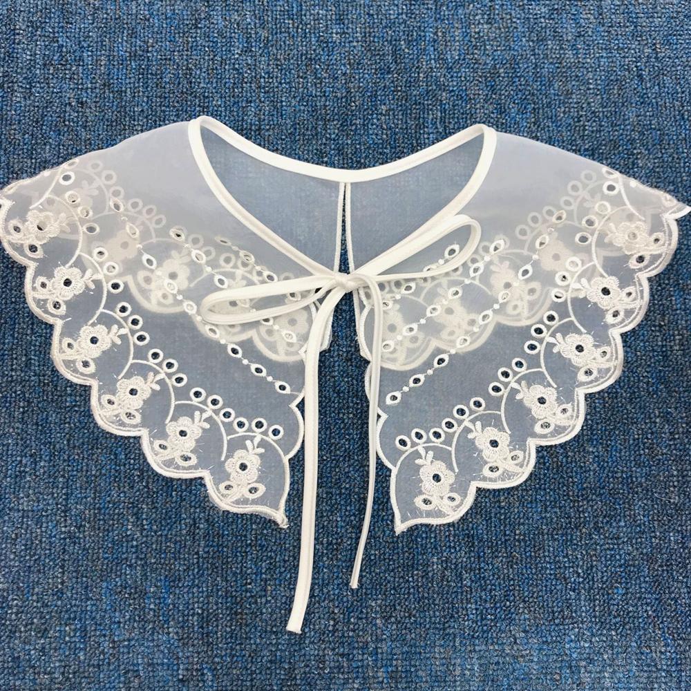 Lace Embroidered Shawl Hollow Applique Apparel Sewing Clothing Decoration Fake Collar Lace Neckline