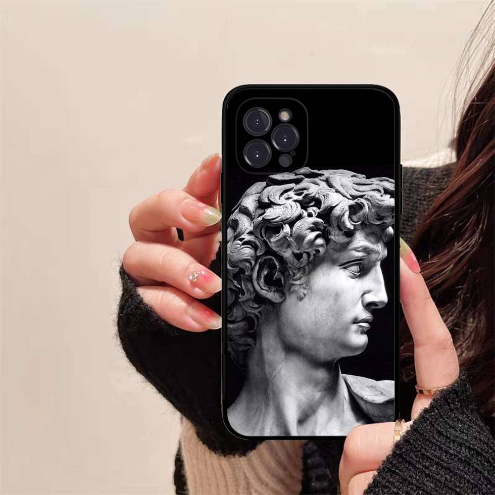 Rebellious Style Sculpture Of David Phone Case For IPhone 16 15 14 13 12 Mini 11 Pro XS Max X XR SE 6 7 8 Plus Soft