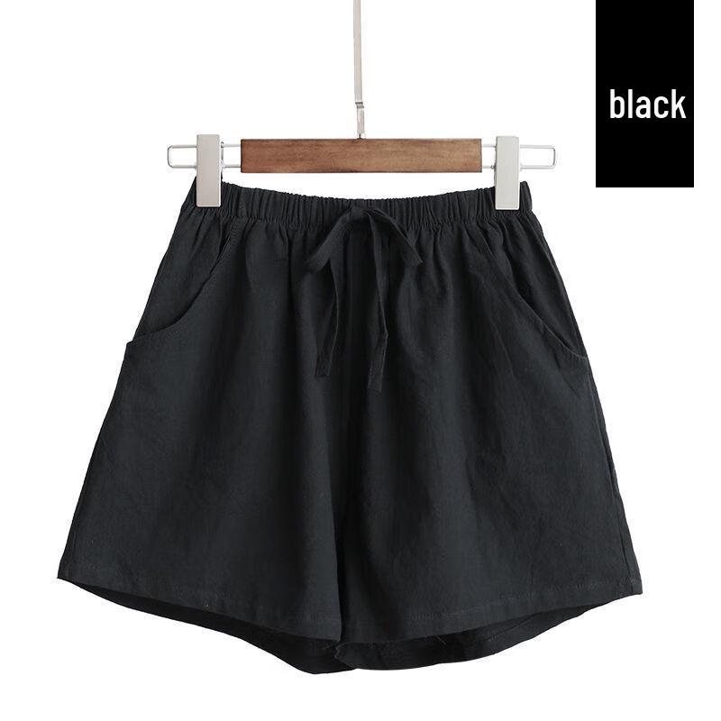 Women's Casual Cotton-Linen Blend Shorts