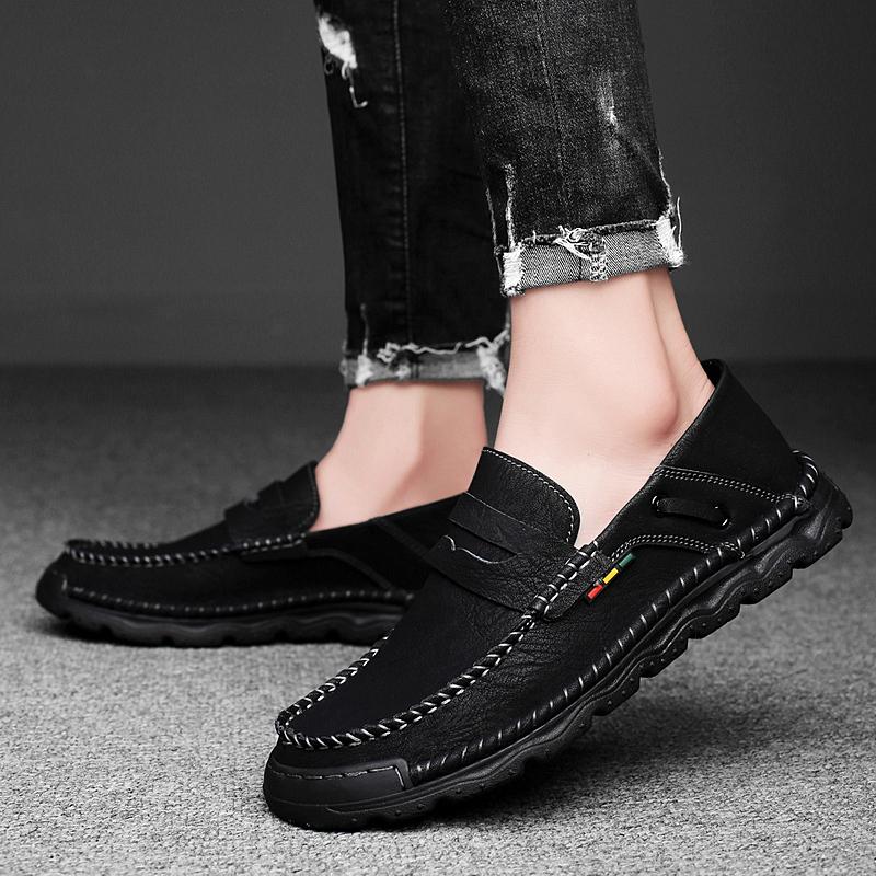 

Кожаная обувь Повседневная деловая обувь для мужчин Платье Tenis De Hombre Мокасины Мокасин Tenis Caballero Дизайнерская 46 чёрный