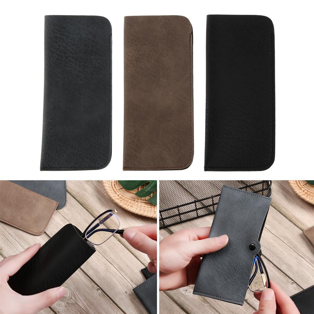 

Сонячні окуляри М яка PU шкіра Захисник для окулярів Чохол для окулярів для читання Футляр для окулярів Рукав для окулярів brown-A