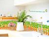Clover Fence Design Skirting Board Wall Sticker for Bedroom Living Room Corner Entrance TV Glass Window Home Decoration