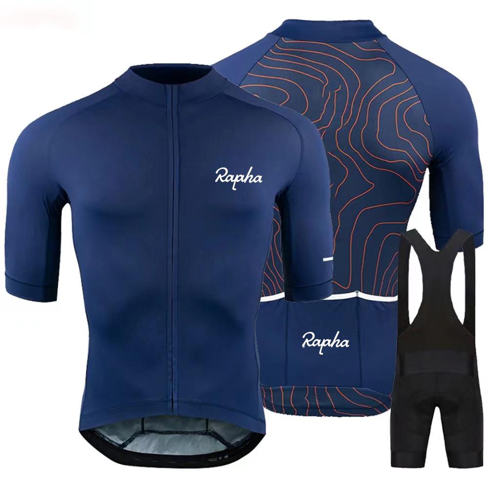 2025 New Summer Men's Short Sleeve Cycling Shorts Suspenders Set New Arrival Cycling Jersey Shirt Outdoor Cycling Clothing