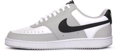 Sneaker Court Vision Low Nebelgrau/Schwarz-Weiß