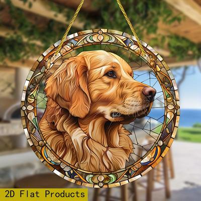 2D Flat Acrylic Dog Decoration, No Need for Batteries/electricity, Unique Indoor/outdoor Decoration, Multi-purpose Traditional Style,