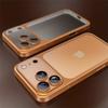 Plating Transparent Phone Case for For Iphone 17 16 14 1 13 Pro Max Frame Lens Film Protection Anti-fall Hard Clear Cover