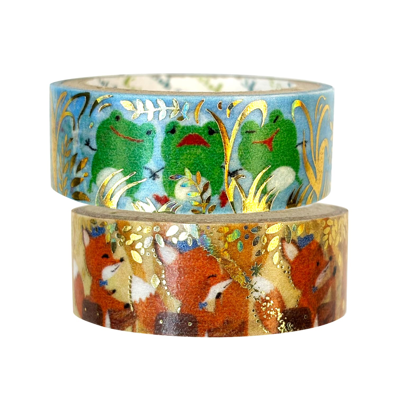 

Made in Japan Kenji Miyazawa Sparkling Masking Tape with Rubber Ibarami Elementary Shinzi 3m Roll Seal-do Foil, Frog s Shoes, School, 2-Roll Set, золотой