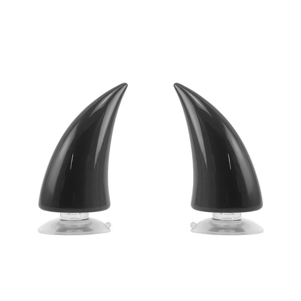 Devil Horn Helmet Horns Decorative Horn Anti-scratch DIY Mortorcycle Rubber Helmet Devil Horn with Suction Cup Tape Helmet Decor