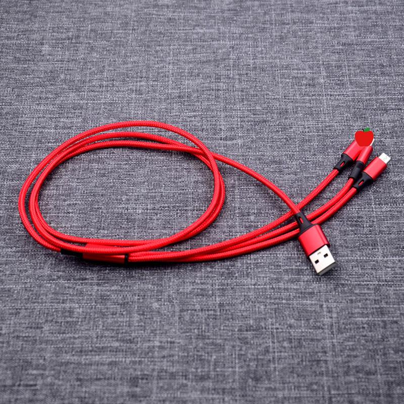 Transparent 100W 3-in-1 Type-C Fast Charging Cable - 6A Flash Charge, One-to-Three Functionality