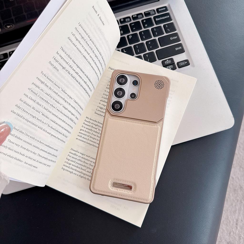 Leather Shockproof Magnetic Phone Case for For Samsung S25 S23 S22 Ultra S24 Plus Frameless for Wireless Charge Cover