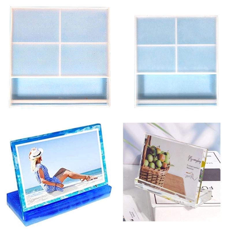 Rectangle Silicone Photo Frame Mold,DIY Personalized Photo Silicone Tool for Making Souvenir Handmade Craft Home Decor