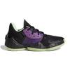 adidas Harden Vol. 4 J Breathable Low Top Children's Basketball Shoes Black Purple Teenagers FV3038