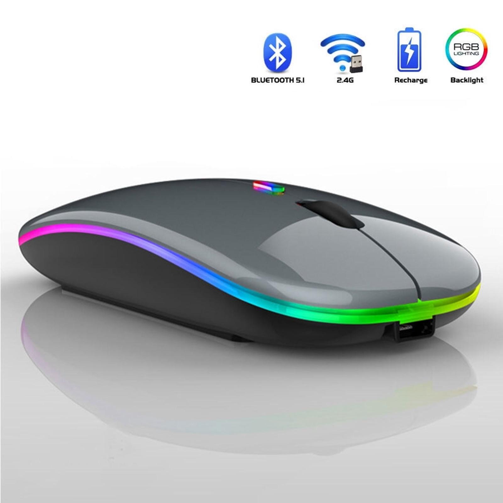 

Беспроводная мышь, заряжающая бесшумную мышь, подходящую для нескольких устройств, мышь, Bluetooth-мышь One Size