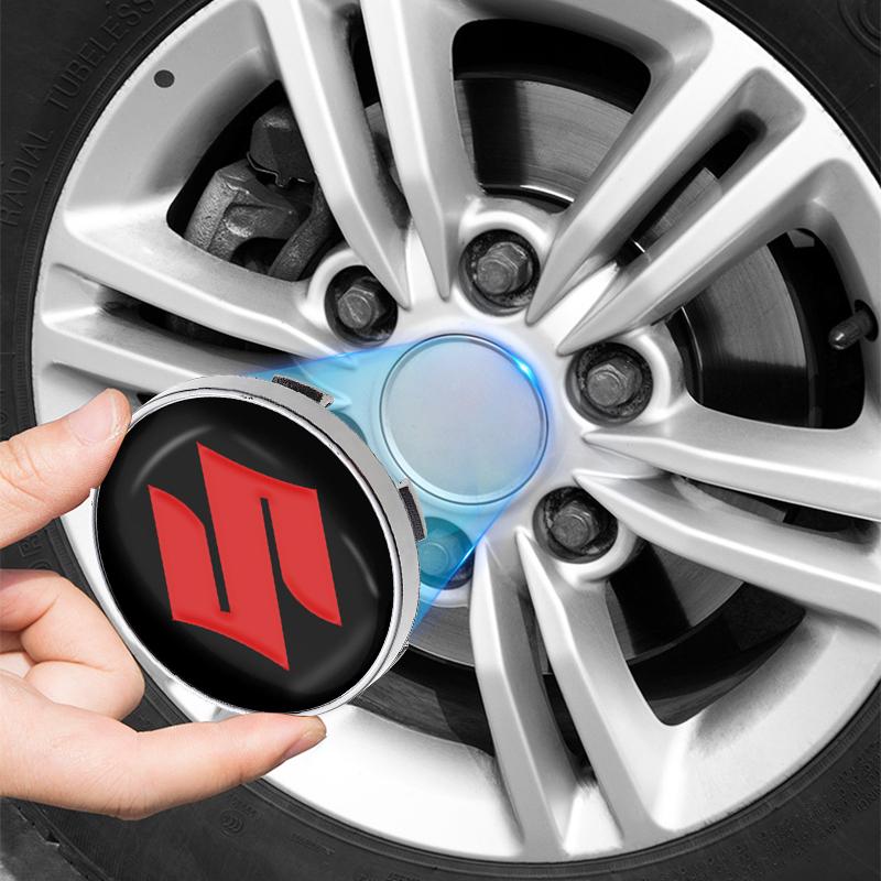 4pcs 60mm Car Wheel Center Hub Center Cap Rim Hub Dustproof Cover Emblemem for Suzuki Swift Samurai Sport Jimny Grand Vitara Alto GW250 Splash Swace