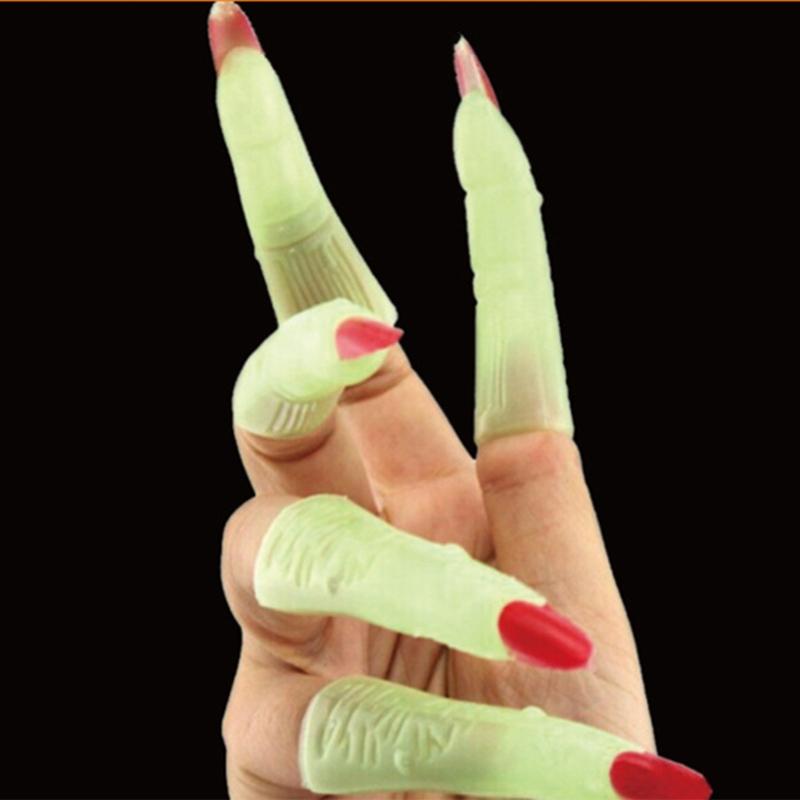 Halloween Nails Prop Witch Nails Set False Witch Nails Witch Finger Nails Props