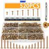 M 3.5 Deck Screws Carbon Steel Wood Screws Boxed Self-Drilling Wood Screws  Exterior Use