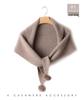 Cashmere Pompon Women's Triangle Shawl Scarf - Thick, Warm Neck Warmer for Autumn/Winter