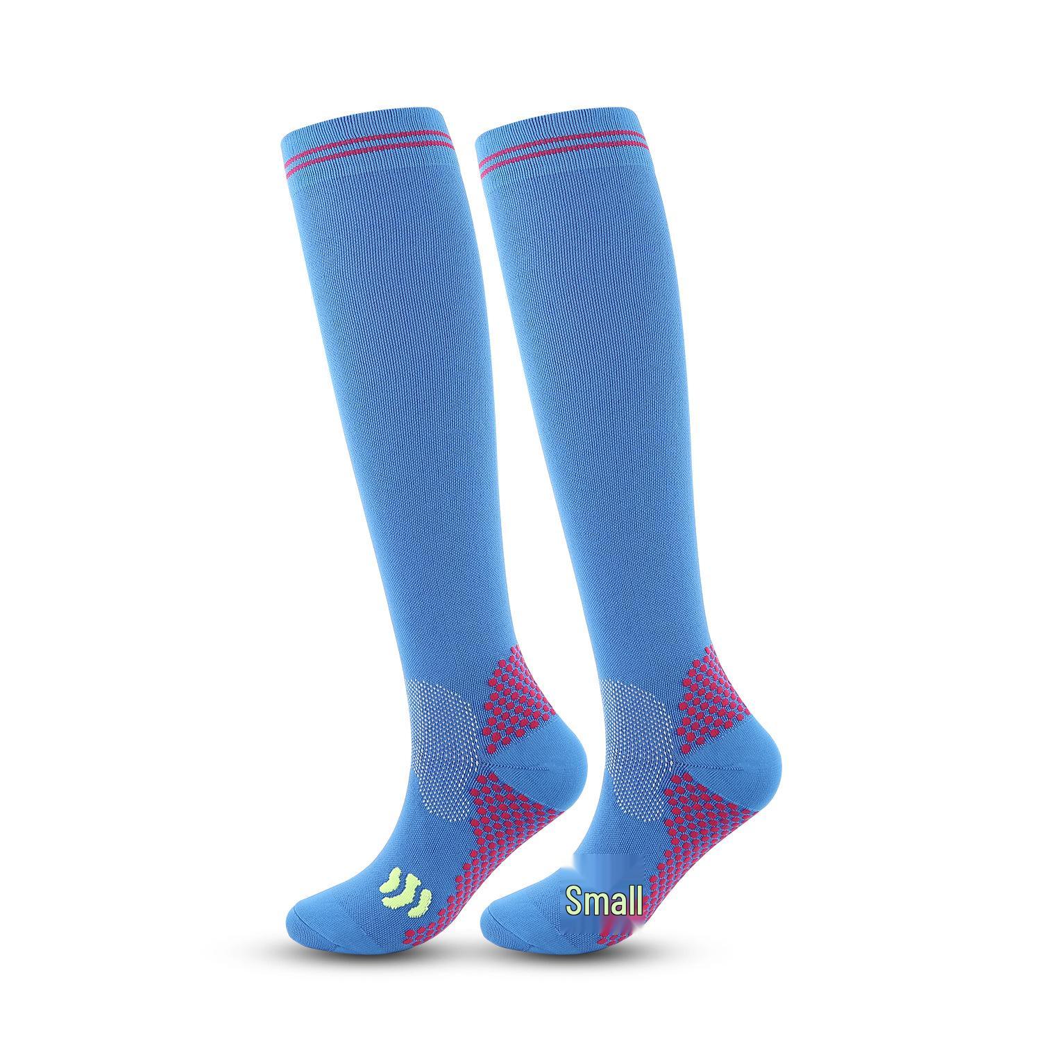 

Unisex Knee-High Compression Socks for Sports, Fitness, Running, and Cycling L/XL синий