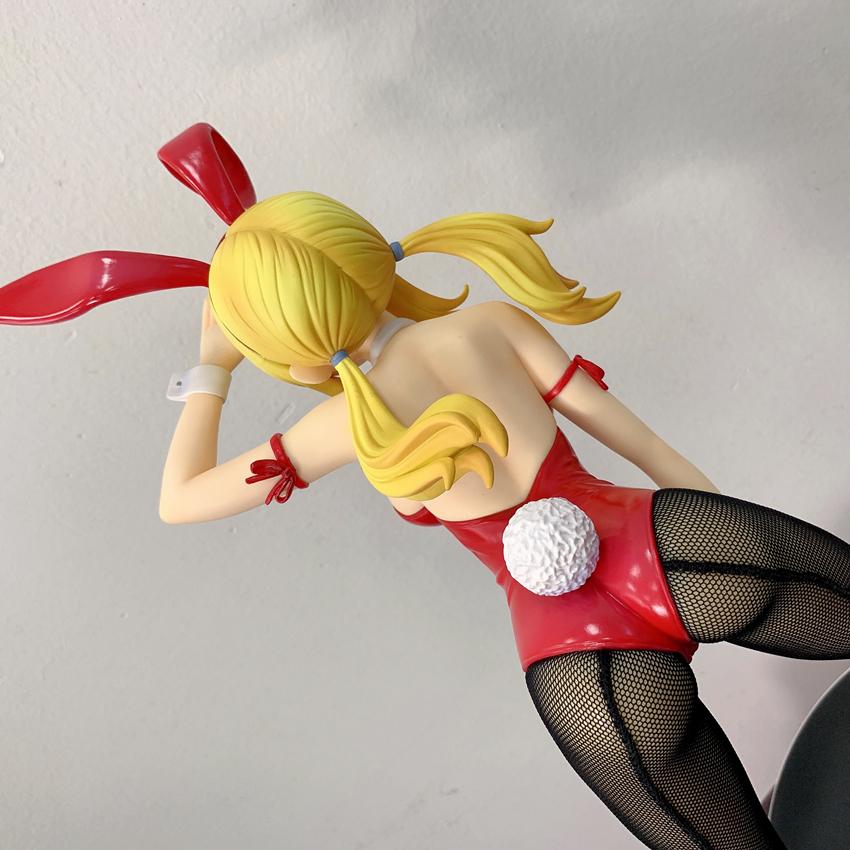 41CM FAIRY TAIL B-STYLE Lucy Heartfilia Bunny ver girl figure hard PVC Game Statue Anime Model Action Adult Doll toys gifts
