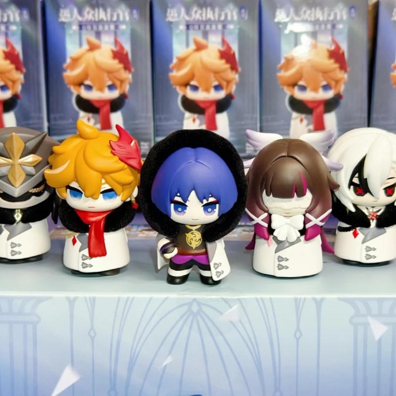 100%Genuine Genshin Impact Fools Executive Series Q  Egg Balladeer Wanderer Cute Q Figurine Birthday Toys Girl Gift