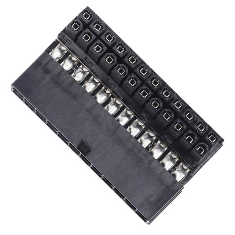 Atx 24Pin 90 Degree 24 Pin To 24Pin Power Plug Adapter Mainboard Motherboard Power Connectors Modular For Power Supply Cables