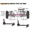 UXCELL 2pcs Front Sway Bar Links K80946 K80948 End Link for Toyota Tacoma 2005-2019