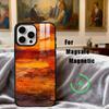A-Autumn R-Retro Oil Painting Phone Case For iPhone17,16,15,14,13,12,11 Plus,For Magnetic Wireless Charge Cover