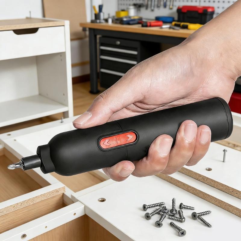 Mini Electric Screwdriver Set With 1500mAh Battery And 230rpm Speed For Home DIY Projects