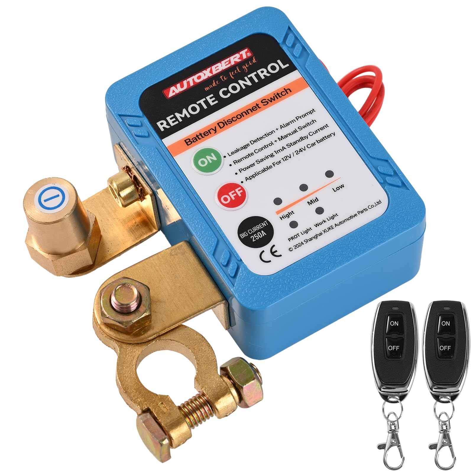 

Remote Control Switch Kill Switch 240A Disconnect Switch Protection синій