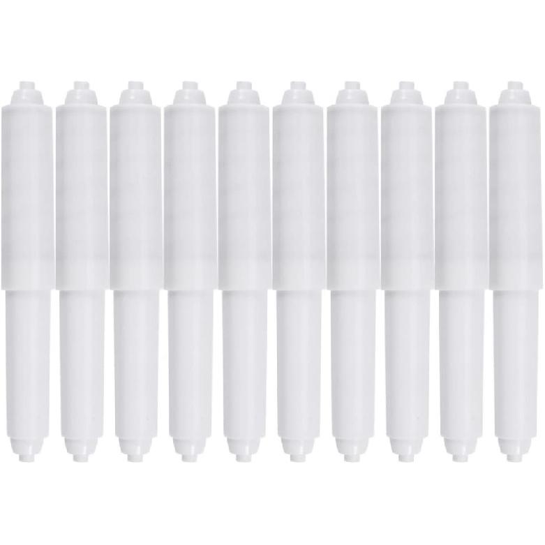 Toilet Paper Holder, 10 Pieces Toilet Paper Holder Roller Spindle Replacement Rod Plastic Spring Loaded