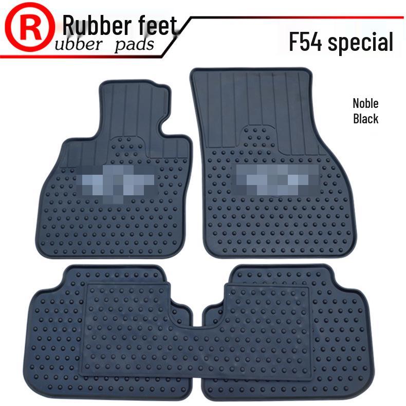 

BMW MINI CLUBMAN F54 Rubber Floor and Pedal Mats for Six-Door 2016 Model Black with Silver Edge