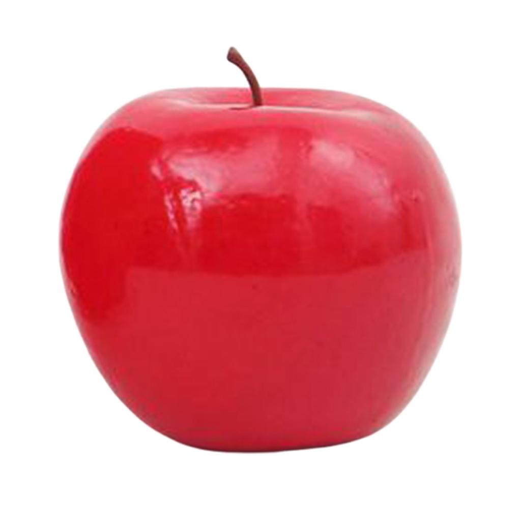 Home Shop Party Decor Lifelike Artificial Fruit for Kitchen Display (Red)