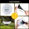 4 Pcs Solar Ground Lights Waterproof Outdoor Landscape Lights LED Lawn Lamp with Stake for Pathway Garden Yard Deck Decor