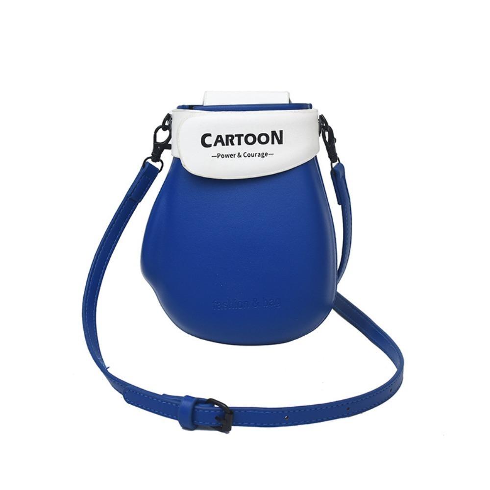 

Hook and Loop Fastener Glove Crossbody Bag Magnetic Buckle Creative Mitten Bag Commute синий