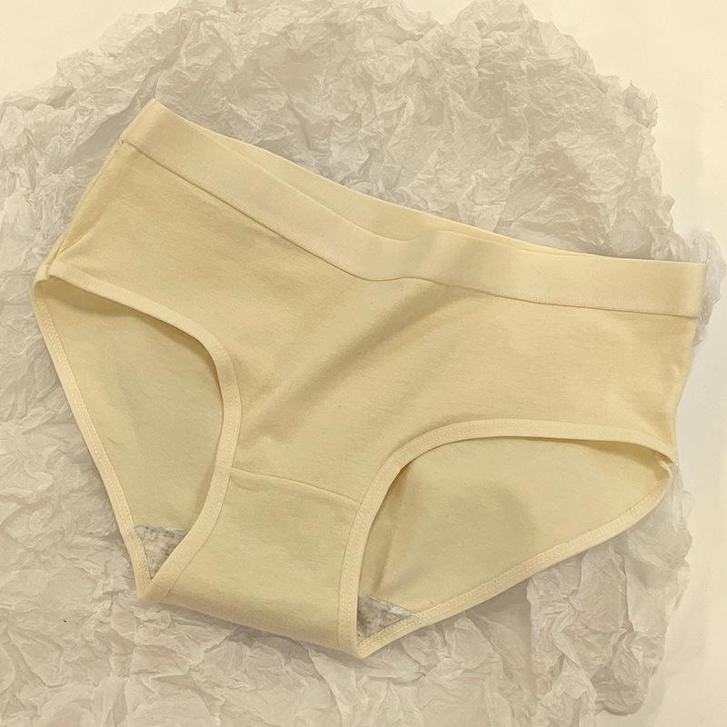 

Нижнее белье Женские однотонные трусы из чистого хлопка со средней талией, простые бесшовные дышащие трусики для девушек и студентов, большие размеры, облегающие трусики с треугольными чашечками и утягивающими бедрами XL