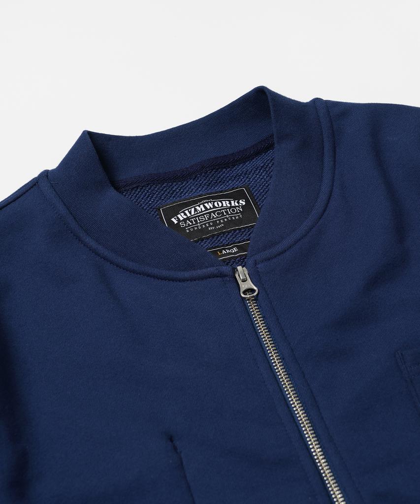 Frizmworks Heavyweight Sweat Zip Up Cardigan _ Blue