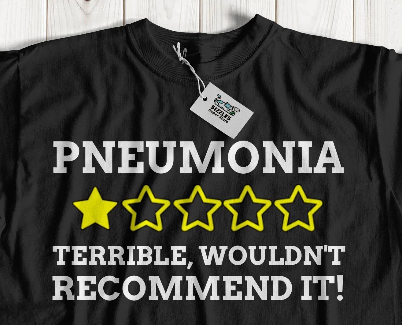 

Unisex Funny Pneumonia T-Shirt Pneumonitis and Influenza Gifts M