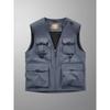 Sleeveless Vest Men's Four Seasons Middle-aged Outdoor Leisure Loose Large Size Vest European and American Sports Multi-bag Vest