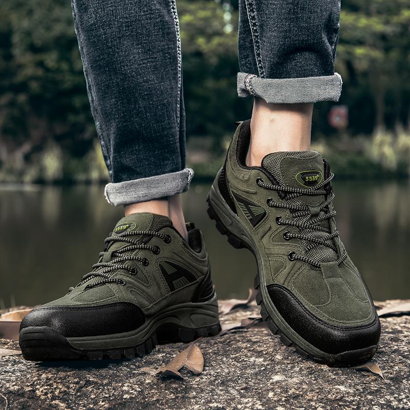 Men Hiking Shoes Trekking Breathable Outdoor Sneakers Climbing Training Non-slip Sports Shoes Camping Trail Jogging Shoes