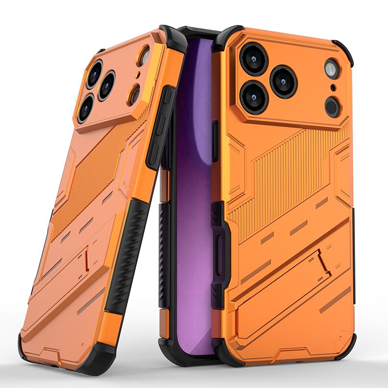 

Для чохла iPhone 17 Pro Max Для чохла для iPhone 17 17 Air 17 Pro Pro Max Чохол Панк Тримач для телефону Броньований чохол для iPhone 17 Air 5G iPhone17 помаранчевий